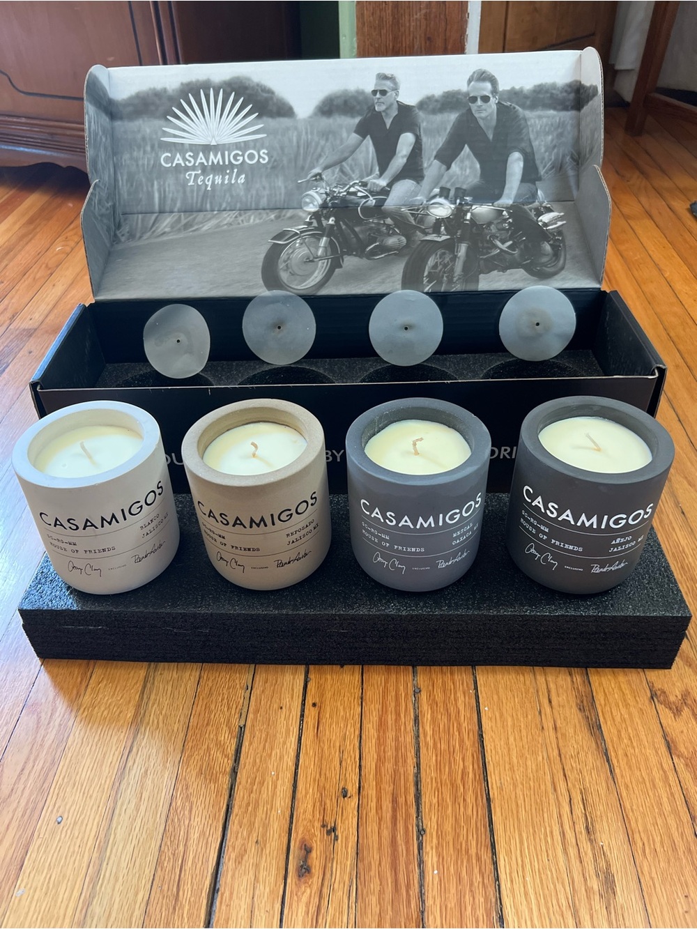 Casamigos Tequila Candle Set: Limited Edition PR Set of Concrete Vessels